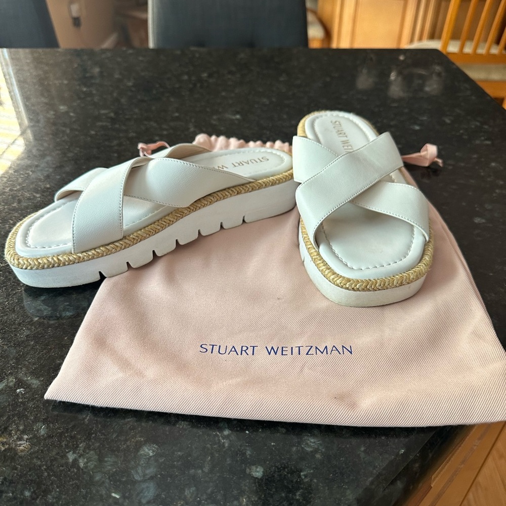 Stuart Weitzman Slide On Sandals - image 1